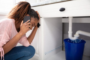 plumbing leak under sink